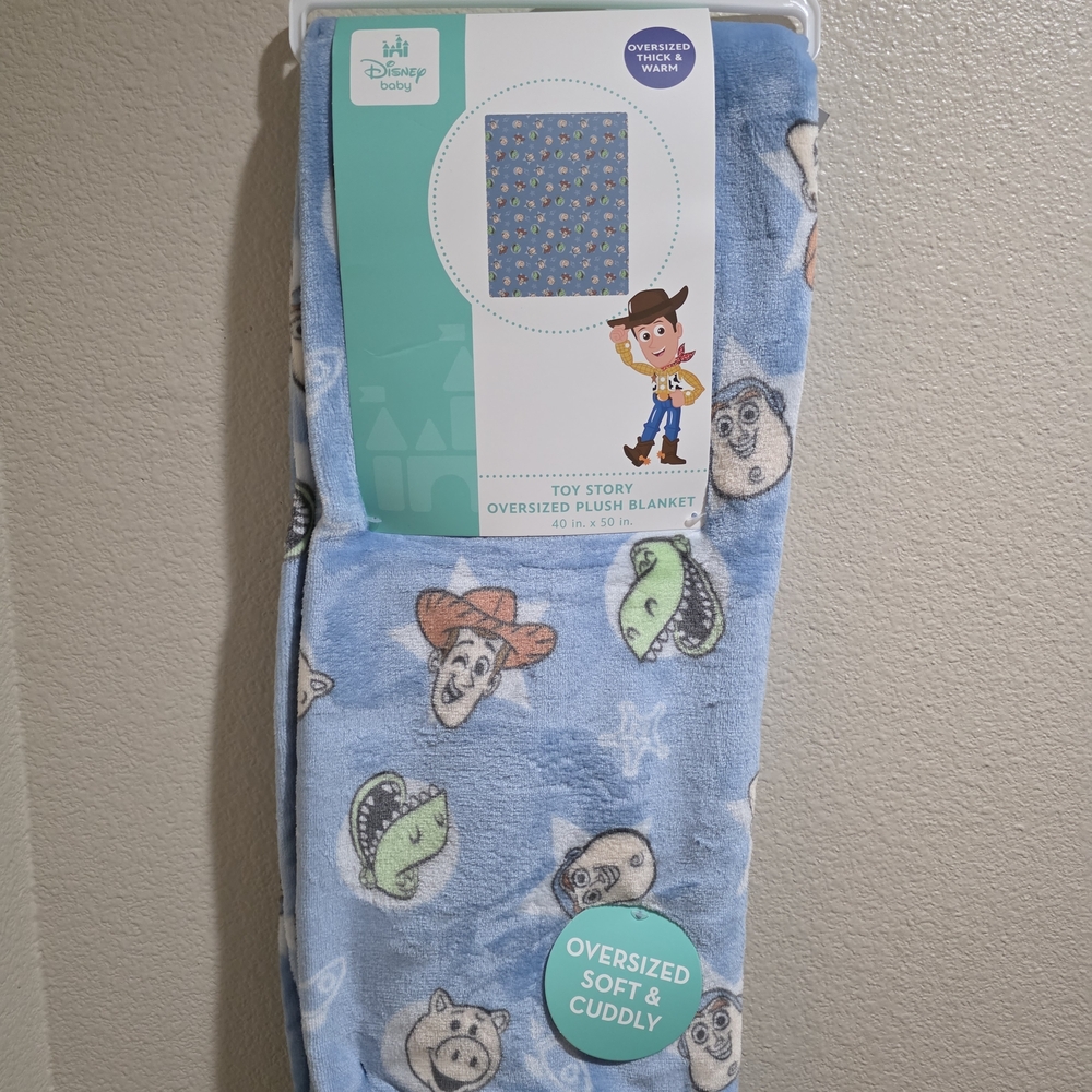 Disney Baby Toy Story Blue Oversized Plush Blanket